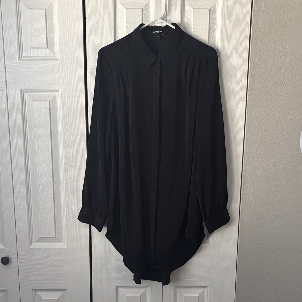 Express Black Tunic Top